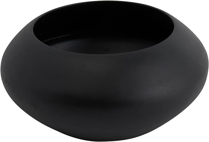 Creative Co-Op Minimalist Round Mango Wood Bowl, Black | Amazon (US)