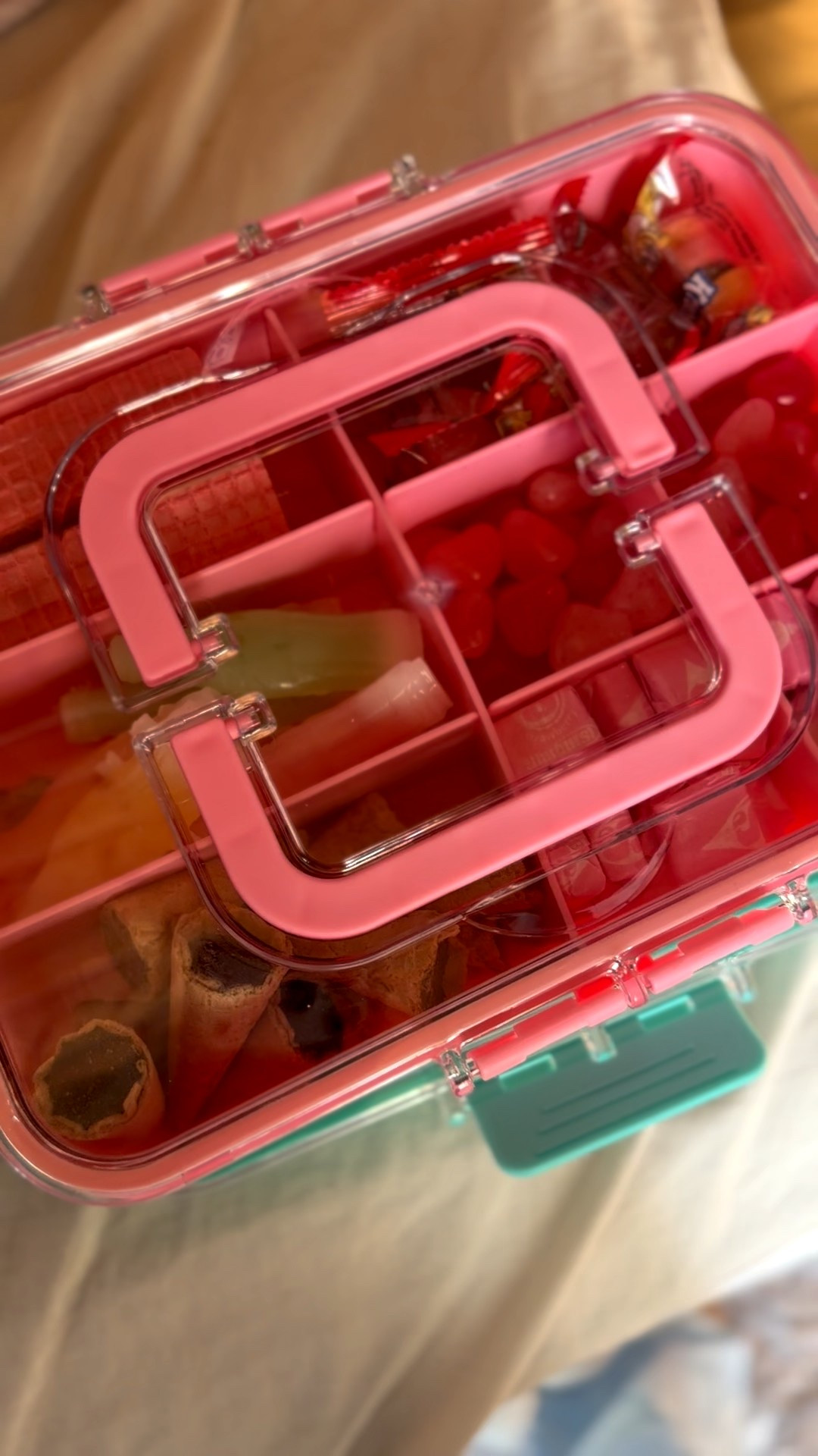 Kids snackle boxes  from Amazon. 2 pack for $15. My kids are obsessed! 