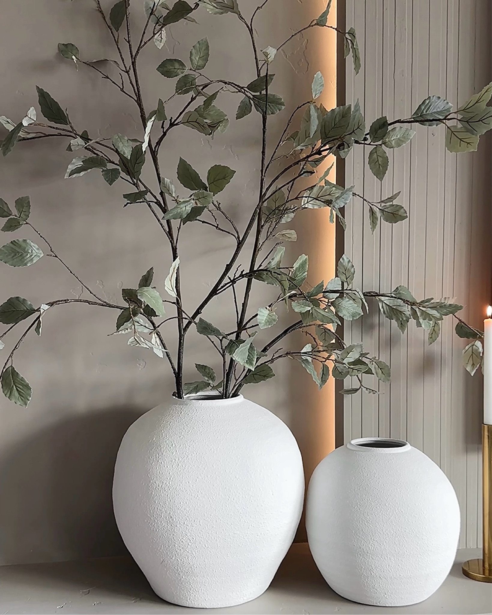 The perfect combination for spring and summer! Oversized round vases nestled with long full stems make an impactt

#LTKFindsUnder100 #LTKHome #LTKFindsUnder50
