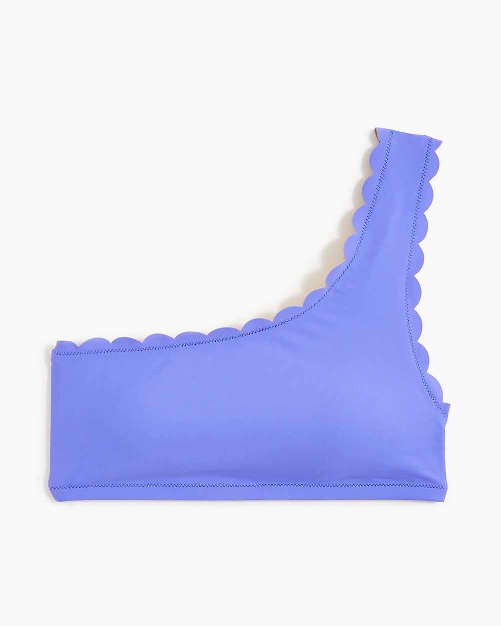 Scalloped one-shoulder bikini top | J.Crew Factory