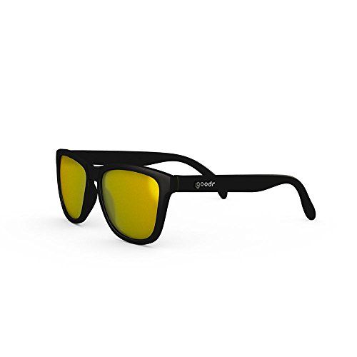 goodr RUNNING SUNGLASSES - No Slip, No Bounce, UV Polarized (Doggles For My Hellhound, gold) | Amazon (US)