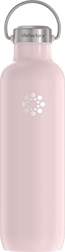 Lifefactory 32-Ounce Stainless Steel Vacuum-Insulated Sport Bottle, Desert Rose | Amazon (US)