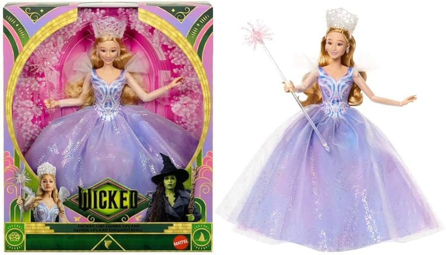Mattel Universal Pictures' Wicked: for Good Deluxe Glinda Fashion Doll with Removable Outfit & 3 ... | Amazon (US)