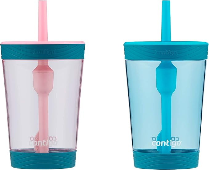 Kids Spill-Proof 14oz Tumbler with Straw and BPA-Free Plastic, Fits Most Cup Holders and Dishwash... | Amazon (US)