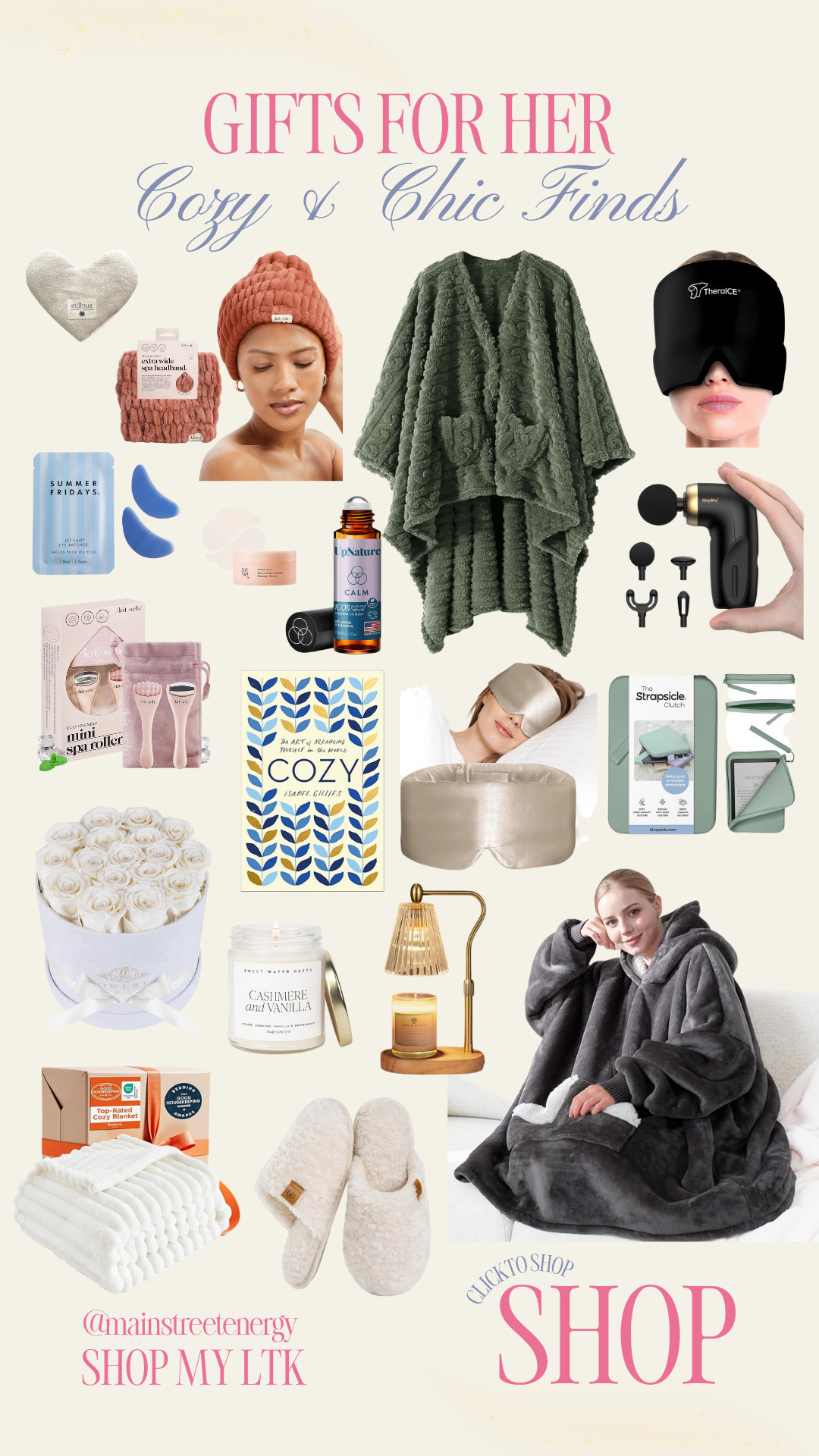 Holiday Gifts for her- Cozy + Chic Finds for Women for Christmas 

 #LTKGiftGuide #LTKHoliday #LTKselfcare