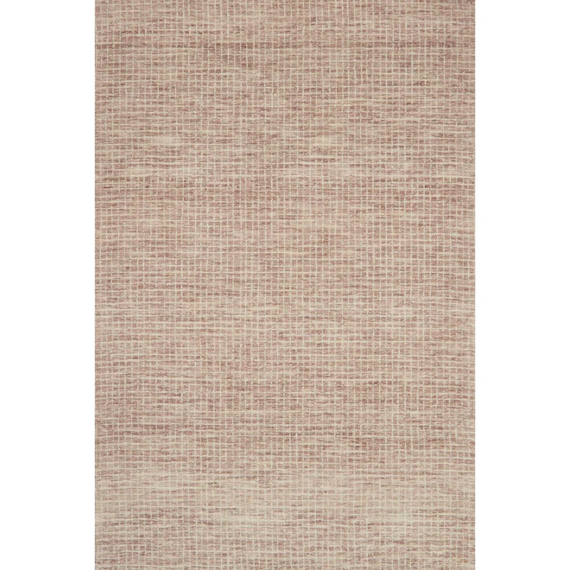 Bourque Plaid Handmade Looped/Hooked Area Rug in Blush | Wayfair North America