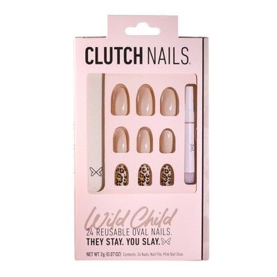 Clutch Nails Press-On Fake Nails - Wild Child - 24ct | Target