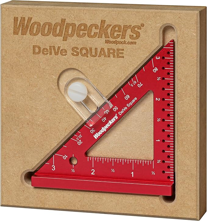 Woodpeckers Delve Square, Precision Woodworking Square Great For Furniture and Cabinet Making | Amazon (US)