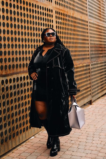 This coat and combo is too tier. High sheen is my favorite fabric currently and I have to share this coat because the quality is amazing! 

#LTKSale #LTKcurves #LTKFind