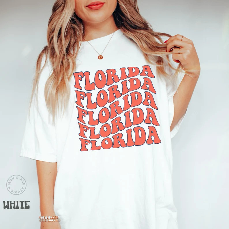 Florida Shirt Retro Comfort Color Tshirt Vintage Aesthetic - Etsy | Etsy (US)