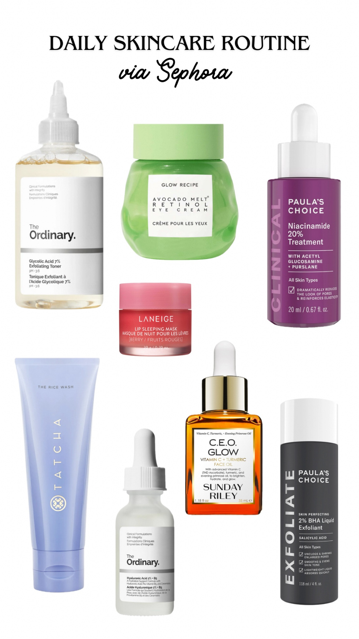 AM / PM skincare routine 🧖🏻‍♀️

#LTKfindsunder50 #LTKbeauty #LTKxSephora