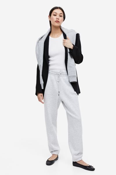 Cotton-blend Sweatpants - Black - Ladies | H&M US | H&M (US + CA)