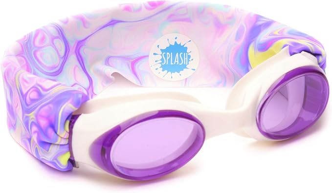Splash Place SWIM GOGGLES with Fabric Strap - Fun, Fashionable, Comfortable - Adult & Kids Swim G... | Amazon (US)