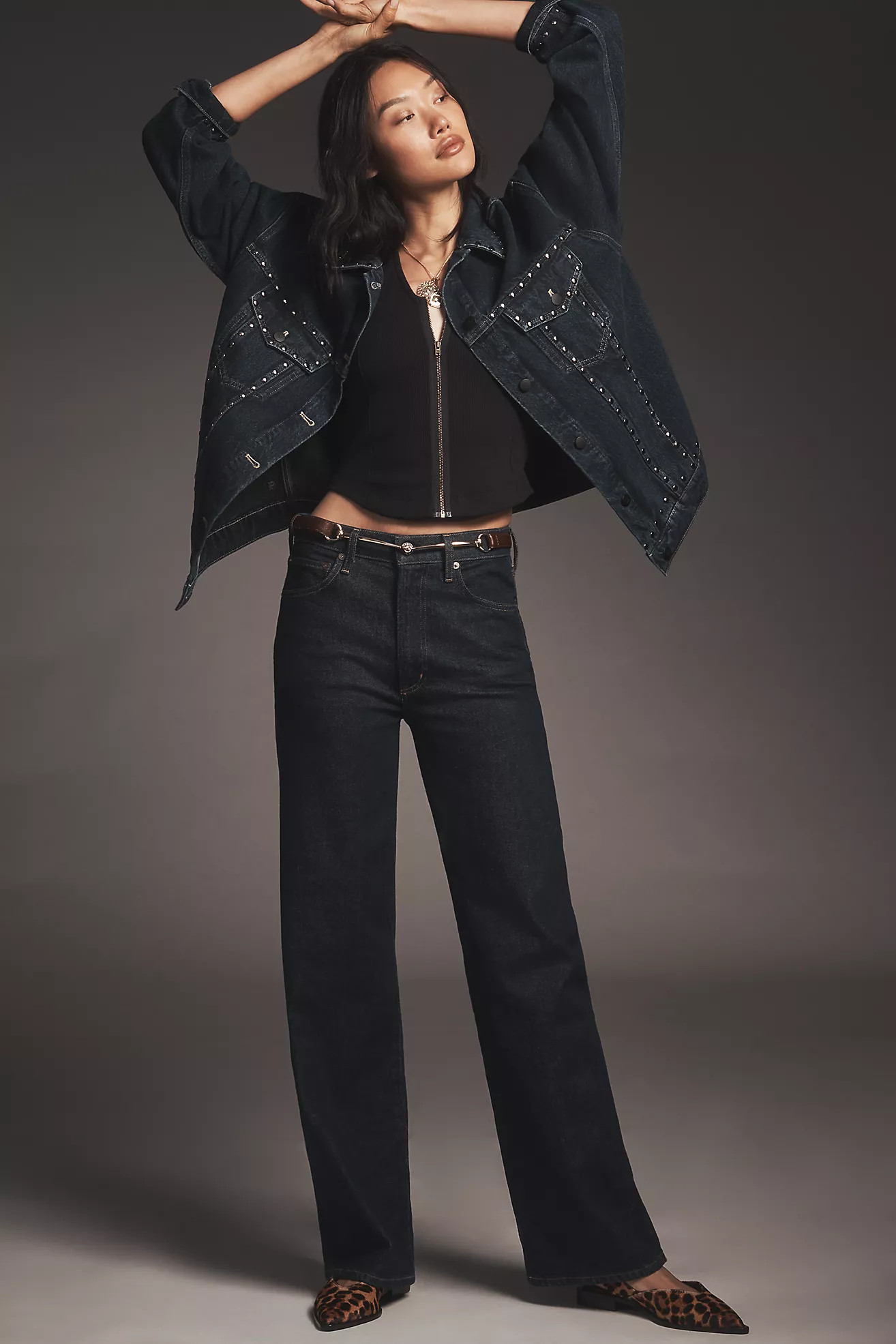 AGOLDE Harper Mid-Rise Straight-Leg Jeans | Anthropologie (US)