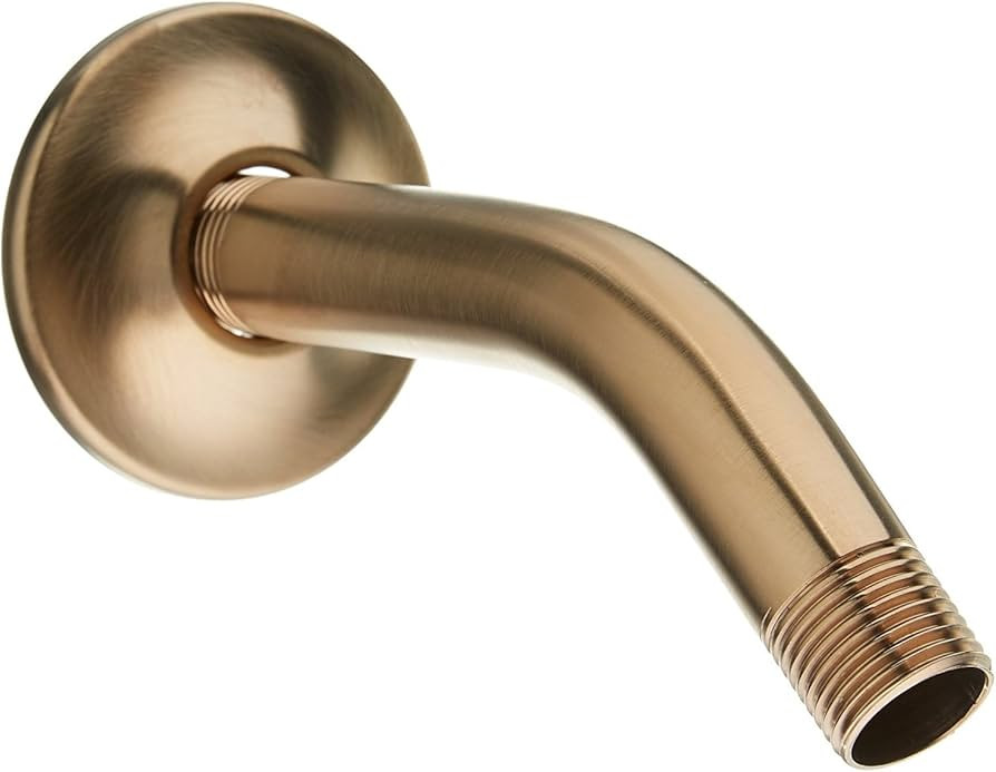 Delta Faucet U4993-CZ Wall Mounted Shower Arm and Flange, 6", Champagne Bronze | Amazon (US)