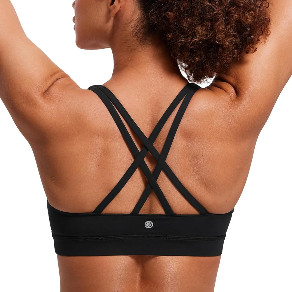 CRZ YOGA Naked Feeling Strappy Sports Bras | Amazon (US)