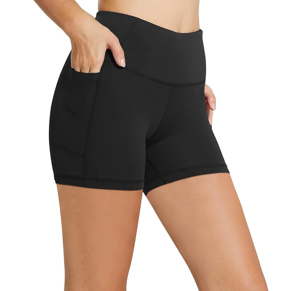 baleaf Women's 8"/ 5"/ 3" Biker Shorts High Waist Yoga Workout Gym Running Volleyball Spandex Sho... | Amazon (US)