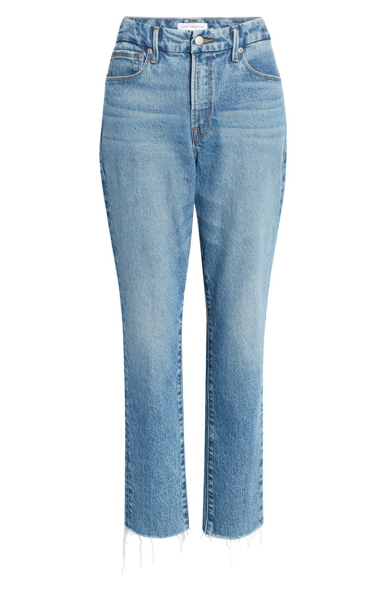 Good Classic High Waist Raw Hem Jeans | Nordstrom