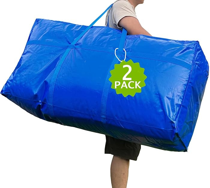 66 Gallon Extra Large Storage Bags, Huge Moving Bags Heavy Duty with Zipper and Stronger Handles,... | Amazon (US)