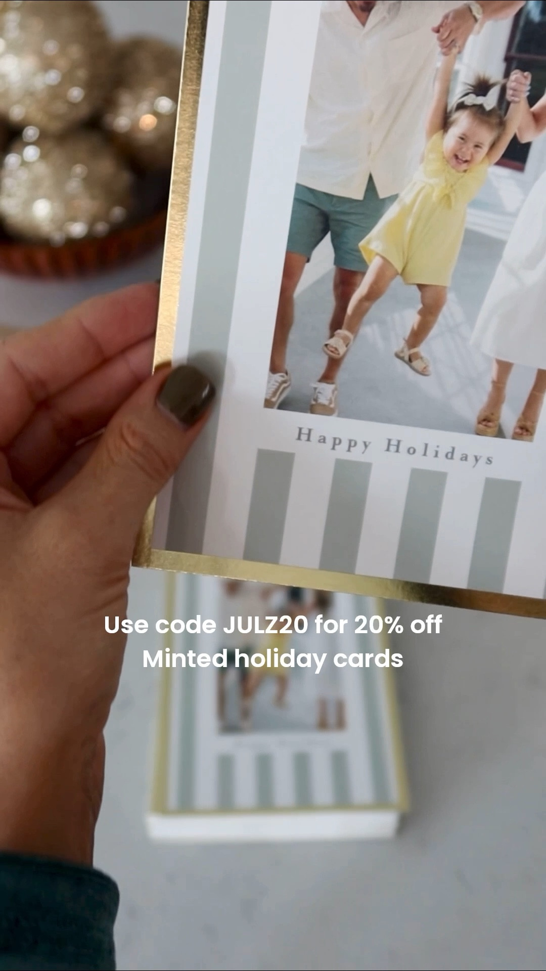 Use code JULZ20 for 20% off stationary and gifts at Minted! This includes holiday cards and gifting accessories like custom gift wrap!



#LTKSeasonal #LTKFamily #LTKHoliday