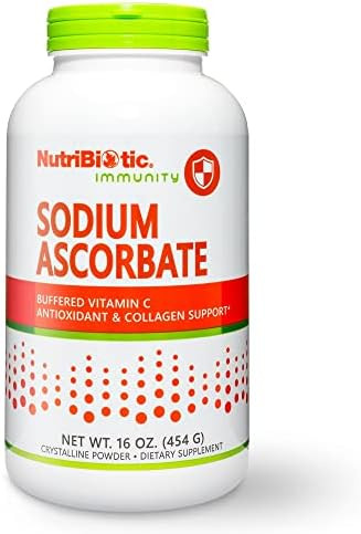 NutriBiotic - Sodium Ascorbate Buffered Vitamin C Powder, 16 oz | Vegan, Non-Acidic & Easier on D... | Amazon (US)