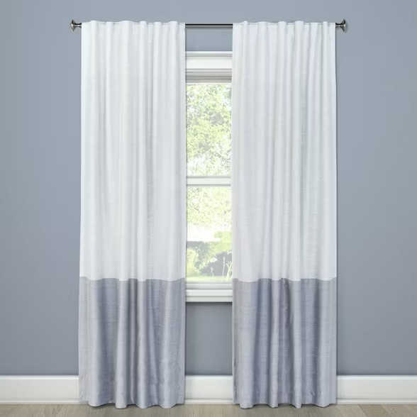 Blackout Color Block Curtain Panel - Project 62™ | Target