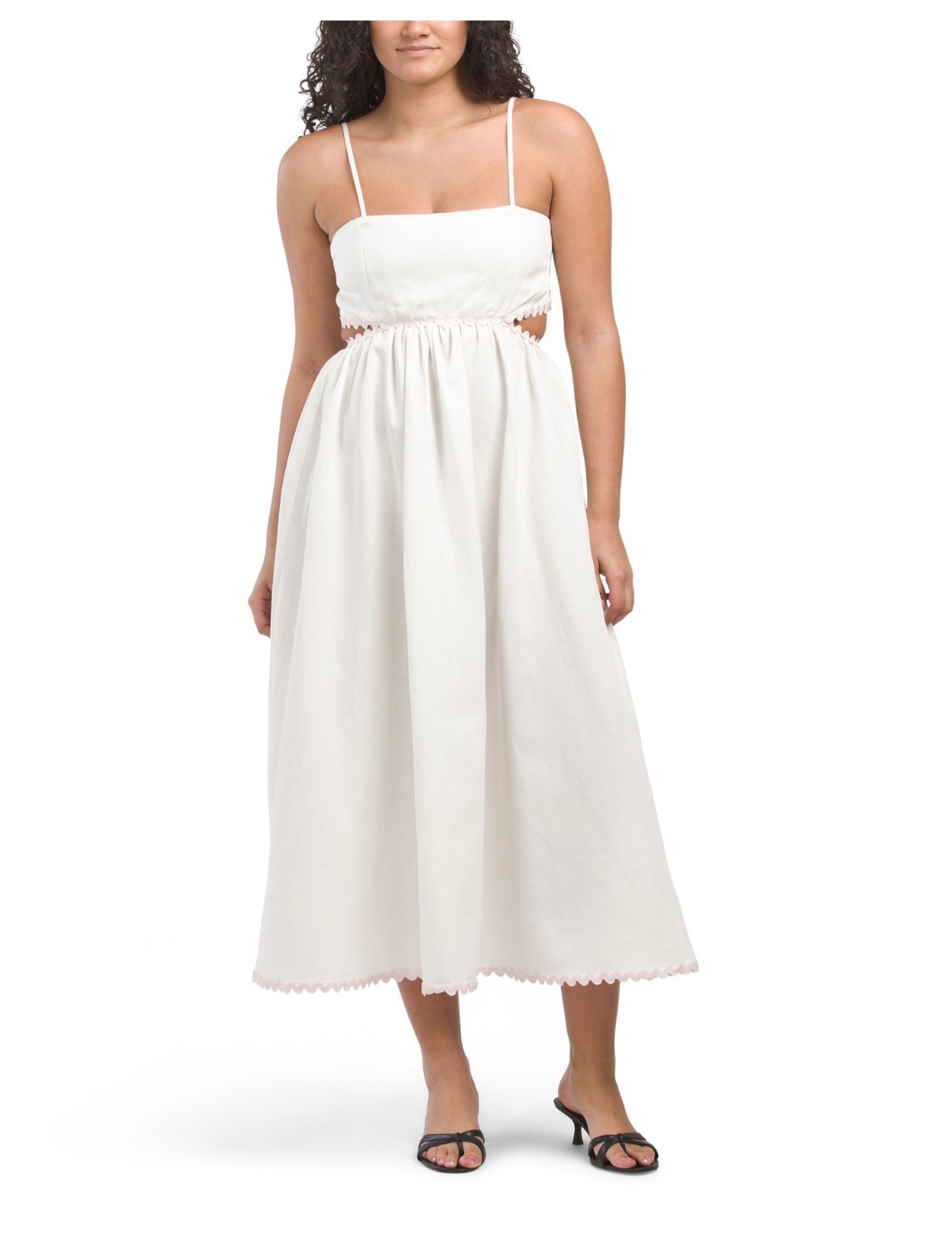 White midi dress with spaghetti straps, affordable Spring and Summer vacation outfitts

#LTKSpringSale #LTKFindsUnder50 #LTKStyleTip