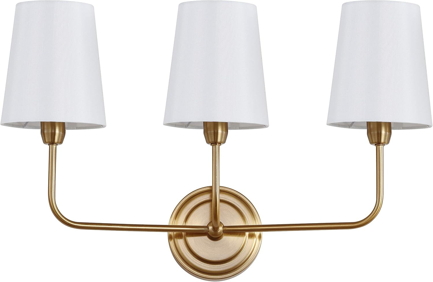 Safavieh SCN4016A Sawyer Brass Gold 3-Light Wall (LED Bulbs Included) Sconce | Amazon (US)
