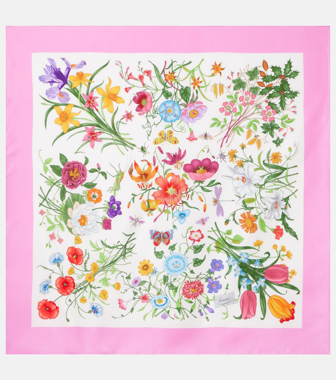 Floral silk twill scarf | Mytheresa (US/CA)