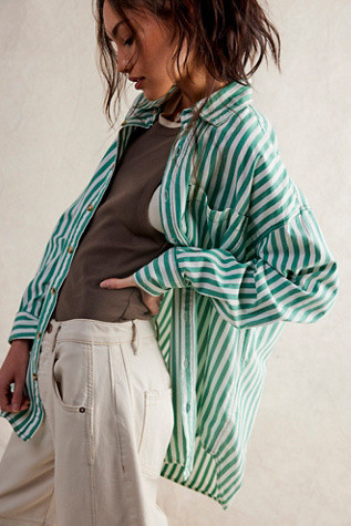 We The Free Freddie Striped Shirt | Free People (Global - UK&FR Excluded)