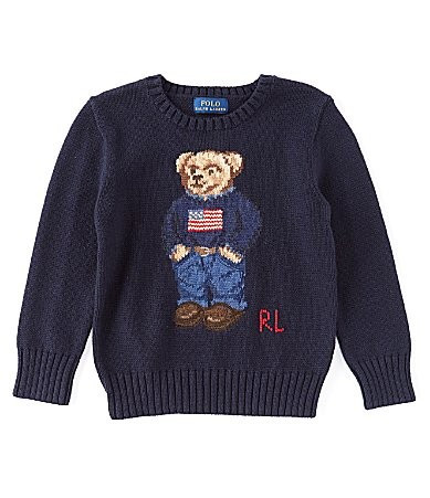 Polo Ralph Lauren Little Boys 2T-7 Americana Polo Bear Sweater - 6 | Dillard's