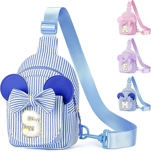 YOOLIFE Sling Bags for Girls Kids - Gifts for Kids Girls | Initial Small Crossbody Belt Bag Purse... | Amazon (US)