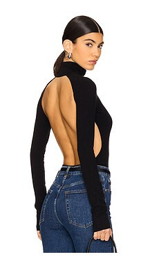 LPA Romona Knit Bodysuit in Black from Revolve.com | Revolve Clothing (Global)