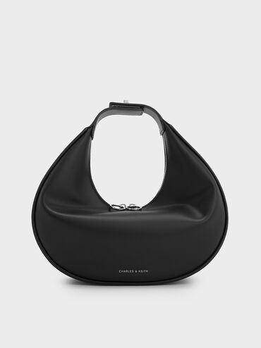 Crescent Hobo Bag
 - Noir | Charles & Keith US