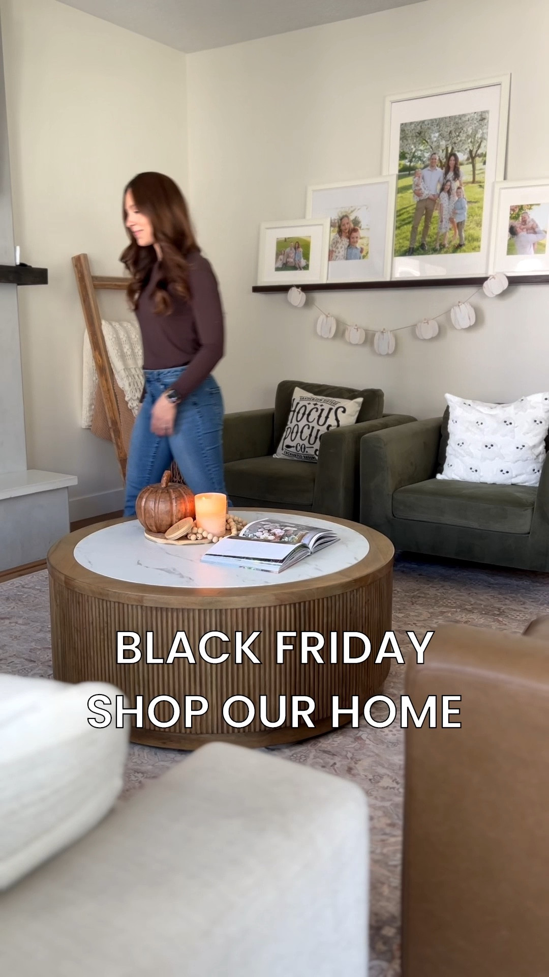 Our coffee table that I LOVE is on sale for Black Friday 🤎 this would look good in so many different spaces. I love the round shape with my kids running around + the marble and wood combo is just so good! 😍

#LTKCyberWeek #LTKHome