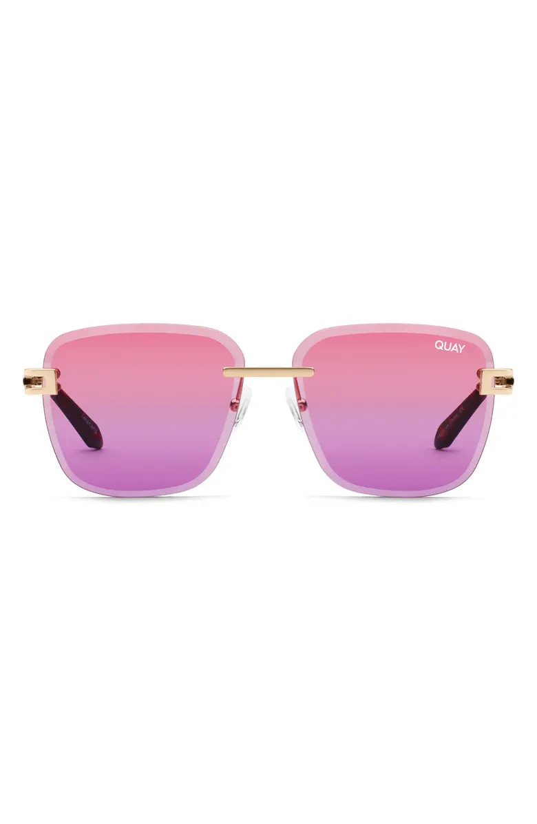 Quay Australia x Saweetie No Cap 52mm Polarized Square Sunglasses | Nordstrom | Nordstrom