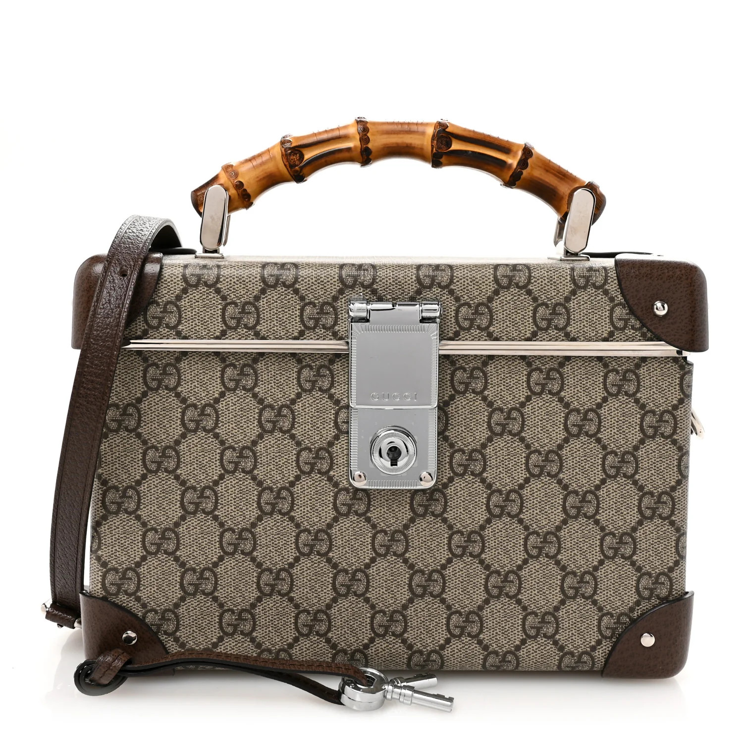 GG Supreme Monogram Globe-Trotter Beauty Case Brown | FASHIONPHILE (US)