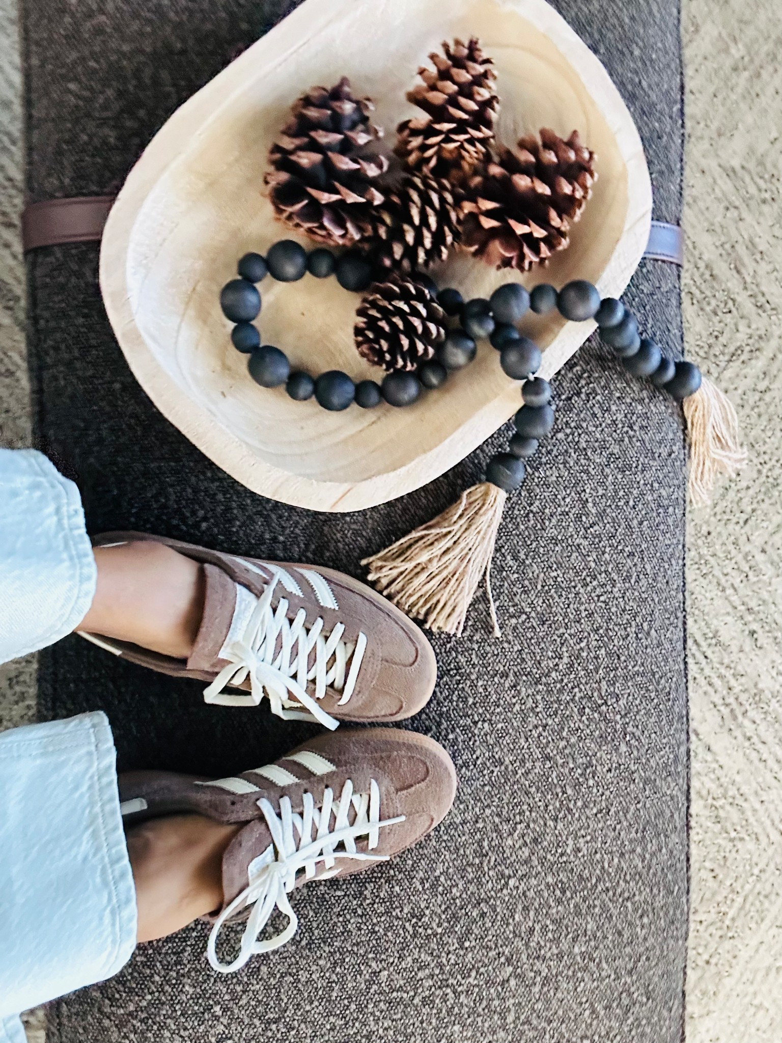 Finally scored the cutest pair of brown the Adidas Spezial! 👟I’m officially obsessed 🤎✨ The retro vibe + neutral color = perfection with everything from joggers to jeans. These are comfy, classic, and such a good staple for your everyday wardrobe! Are they giving fall!? Maybe because I haven't changed out my decor 🫣 🍁.  

#adidas #sneakers

#LTKStyleTip #LTKShoeCrush