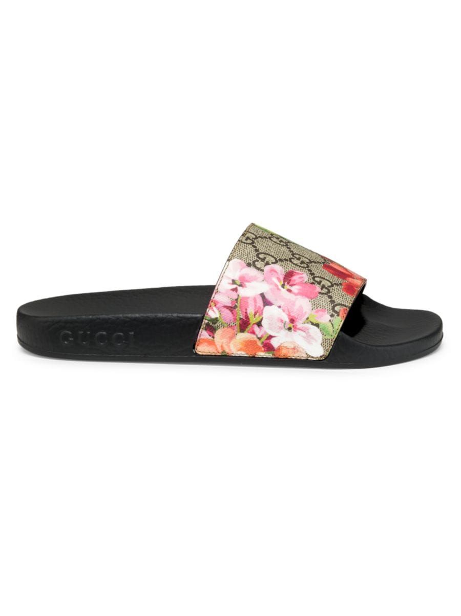 Gucci GG Blooms Supreme Slide Sandals | Saks Fifth Avenue