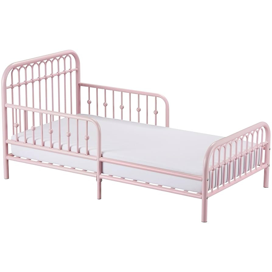 Little Seeds Monarch Hill Ivy Metal Toddler Bed, Pink | Amazon (US)