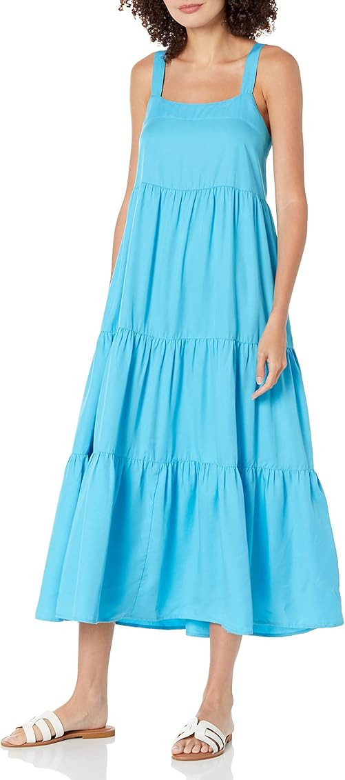 The Drop Women's Britt Tiered Maxi Tent Dress | Amazon (US)