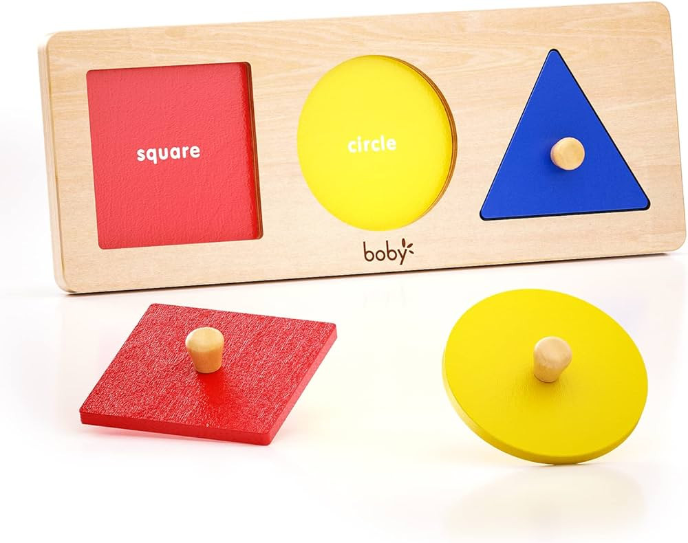 Montessori Puzzle for Baby Shape Puzzle and Colorful Shape Sorting Puzzle Pieces for Toddlers 1-3... | Amazon (US)