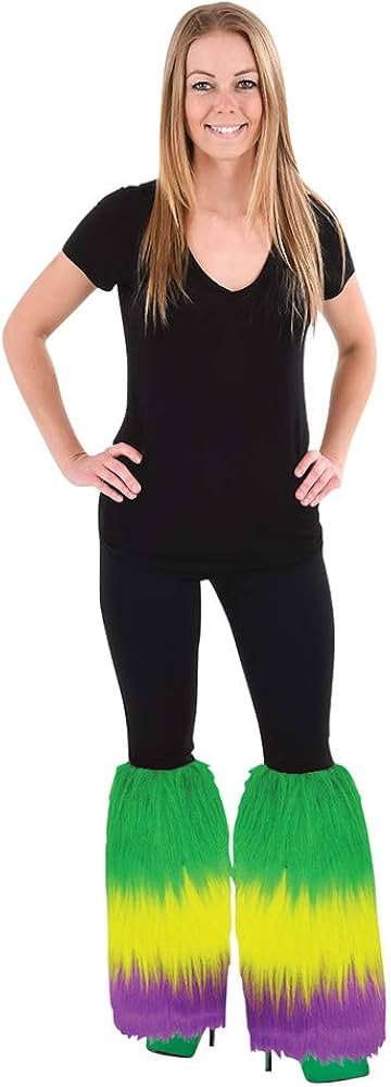 MARDI GRAS FURRY LEG COVERS | Amazon (US)