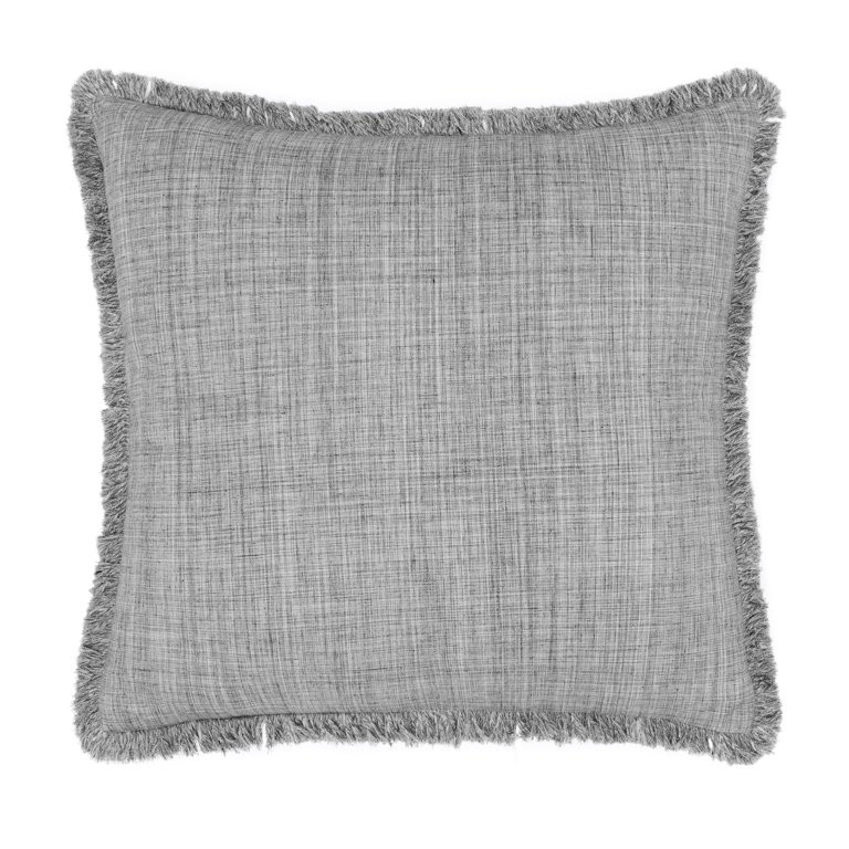Gap Home Cross-Hatch Decorative Square Throw Pillow with Frayed Edge Grey 22" x 22" | Walmart (US)