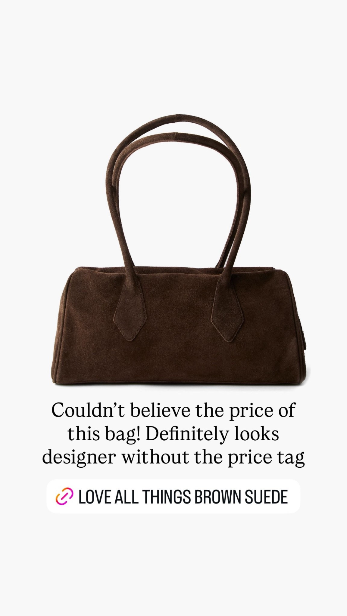 Couldn't believe the price of this bag! Definitely looks designer without the price tag  

#LTKootd #LTKSeasonal #LTKgrwm