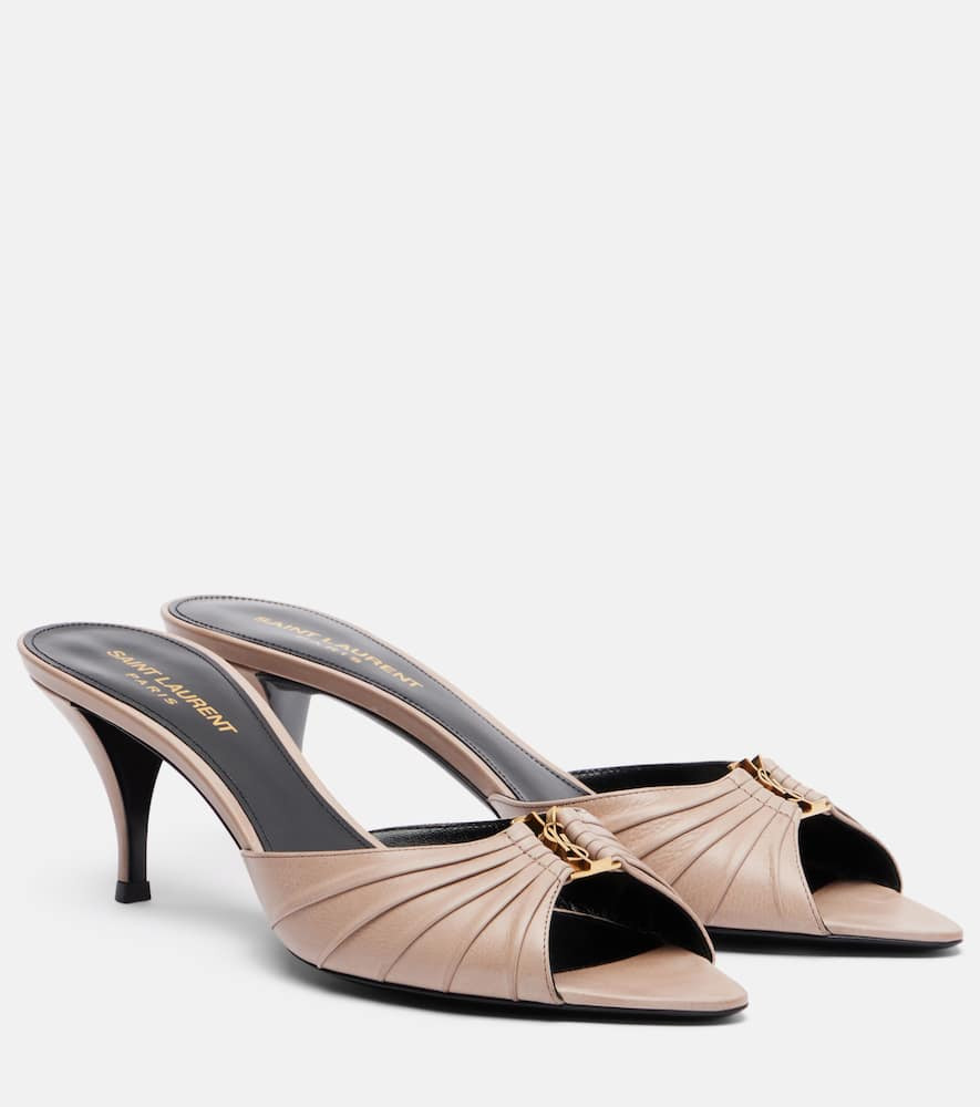 Saint Laurent Babylone 60 leather mules | Mytheresa (US/CA)