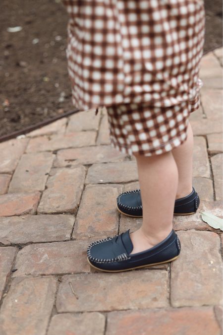 Navy driving moccasins for boys loafers - these seem to run narrow, we sized up 

#LTKkids