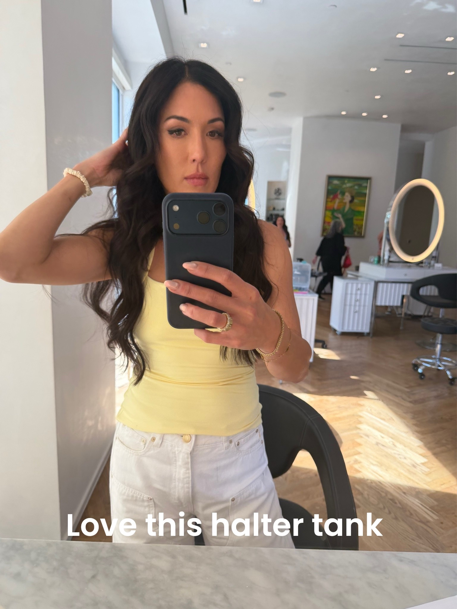I love this color and tank.  On sale! I am wearing a size small.

#LTKootd #LTKOver40