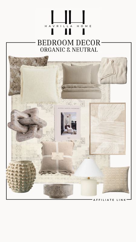 Neutral bedroom, linen accents, textured accents, bedroom furniture, bedroom decor, organic decor, organic and neutral home, accent for bedroom, throw pillows, neutral rug, loloi rug, viral chunky knit blanket, ceramic vase, table lamp, framed canvas. Follow @havrillahome on Instagram and Pinterest for more home decor inspiration, diy and affordable finds Holiday, christmas decor, home decor, living room, Candles, wreath, faux wreath, walmart, Target new arrivals, winter decor, spring decor, fall finds, studio mcgee x target, hearth and hand, magnolia, holiday decor, dining room decor, living room decor, affordable, affordable home decor, amazon, target, weekend deals, sale, on sale, pottery barn, kirklands, faux florals, rugs, furniture, couches, nightstands, end tables, lamps, art, wall art, etsy, pillows, blankets, bedding, throw pillows, look for less, floor mirror, kids decor, kids rooms, nursery decor, bar stools, counter stools, vase, pottery, budget, budget friendly, coffee table, dining chairs, cane, rattan, wood, white wash, amazon home, arch, bass hardware, vintage, new arrivals, back in stock, washable rug

#LTKHome #LTKStyleTip #LTKFindsUnder100