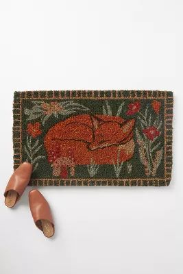Woodland Fox Doormat | Anthropologie (US)